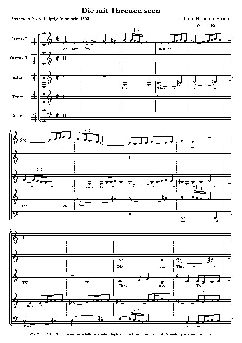 Die mit Tränen Säen - Choir Script PDF Thumbnail