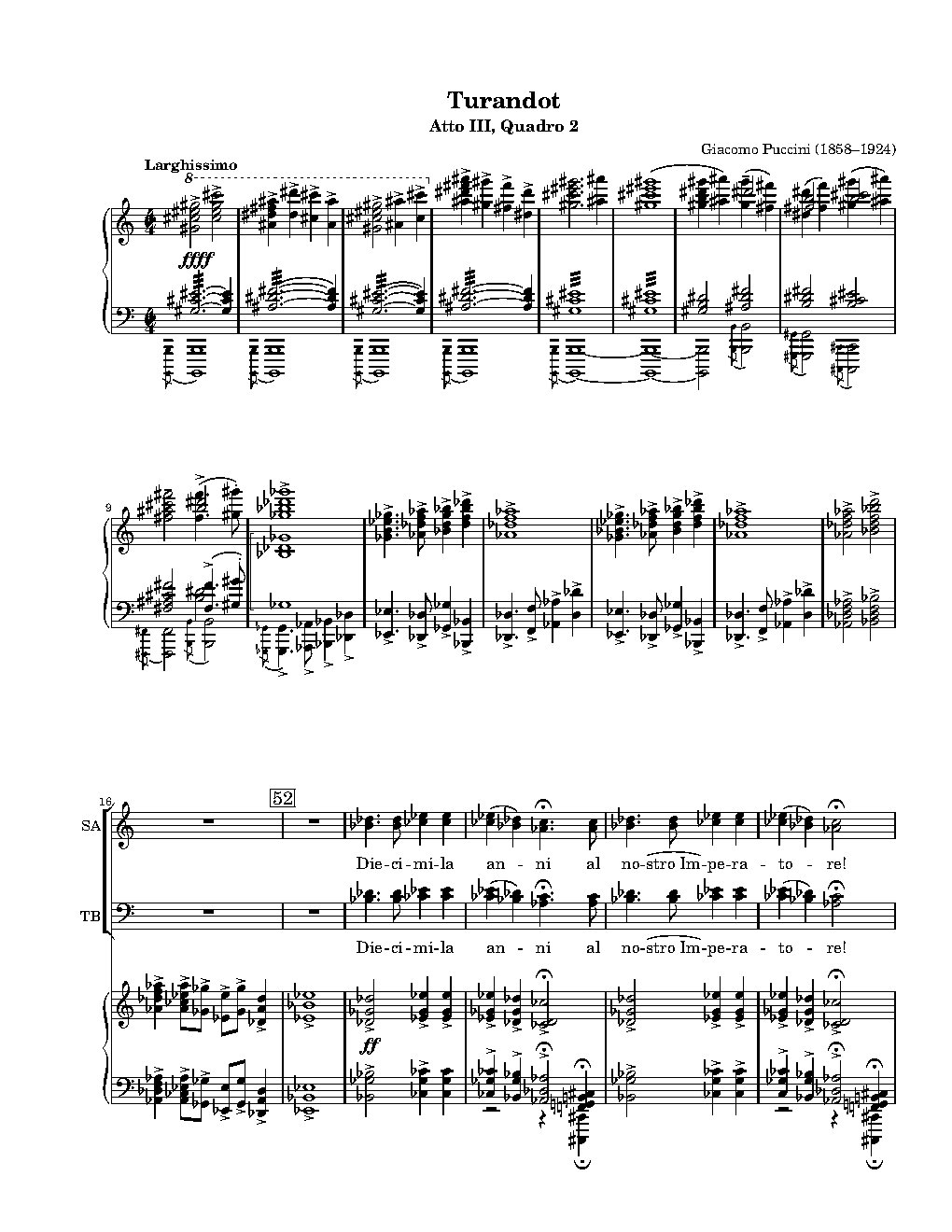 Diecimila anni al nostro Imperatore (from 'Turandot')