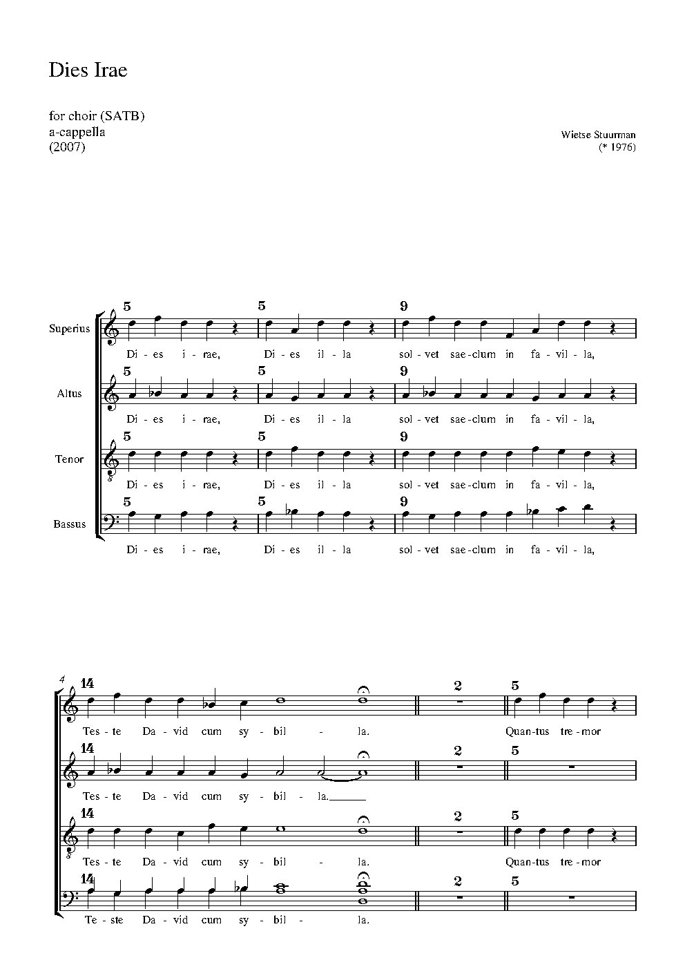 Dies irae - Choir Script PDF Thumbnail