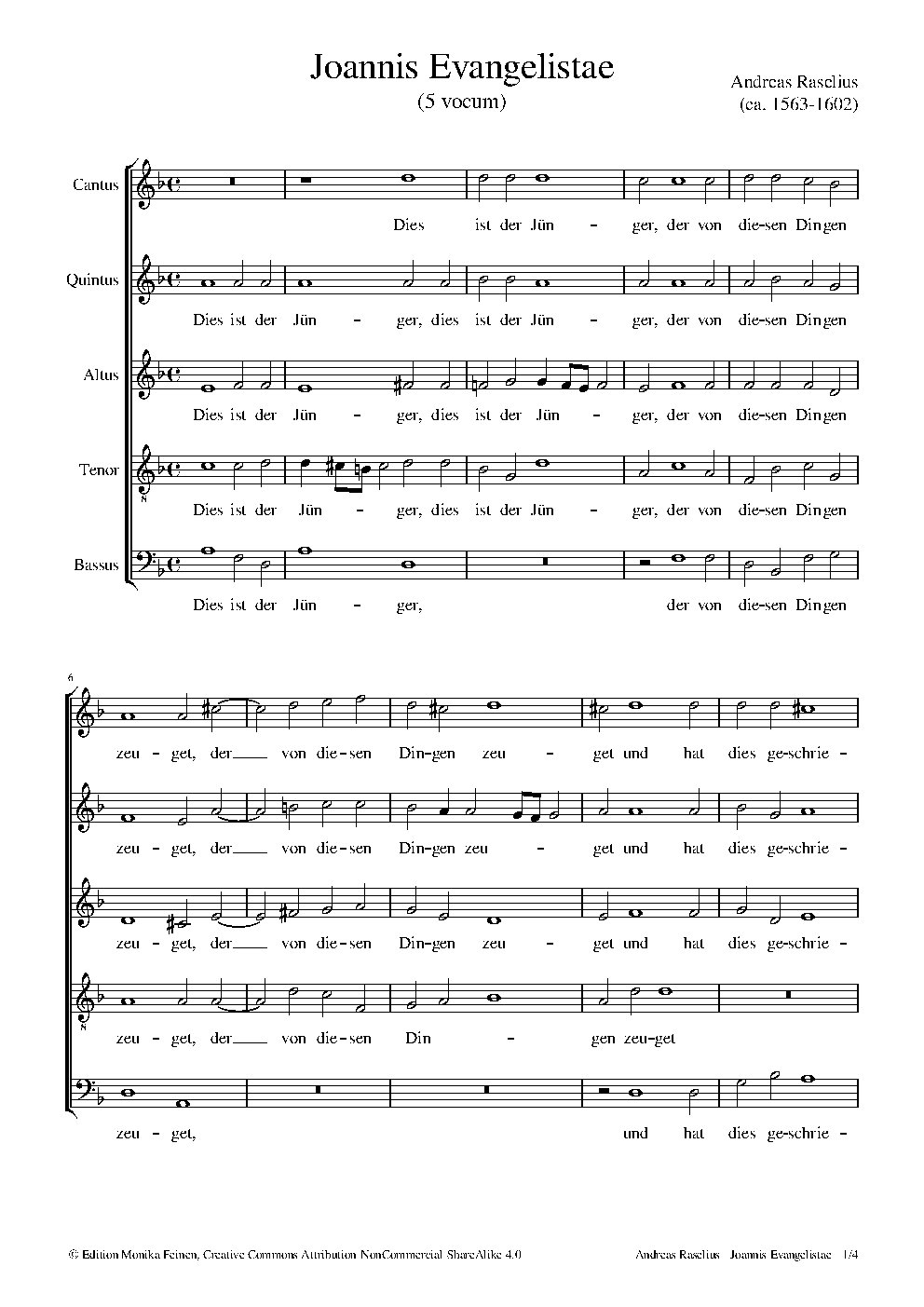 Dies ist der Jünger - Choir Script PDF Thumbnail