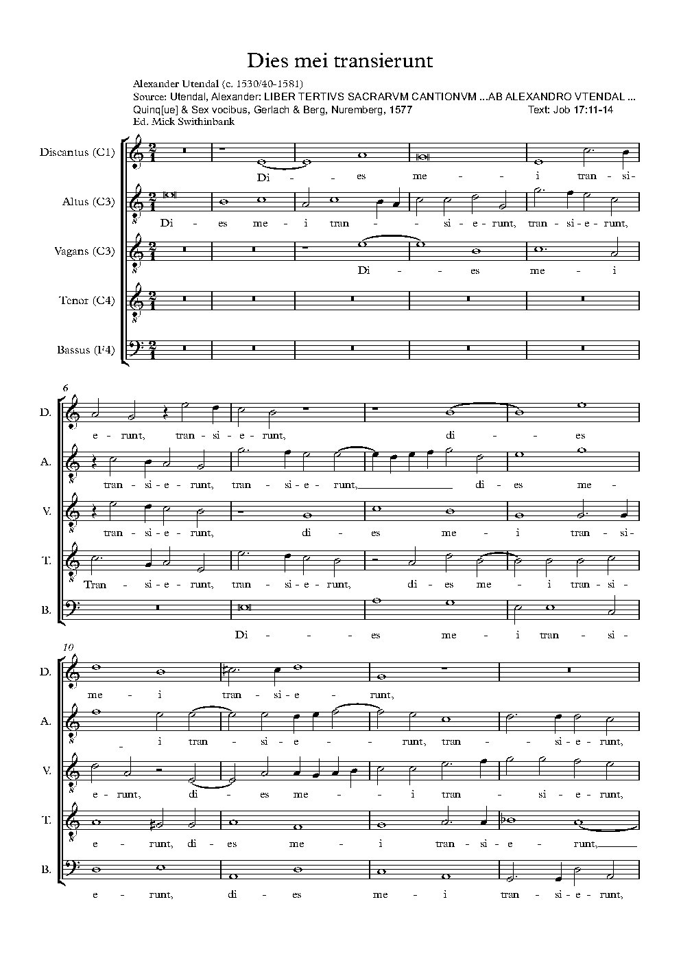 Dies mei - Choir Script PDF Thumbnail