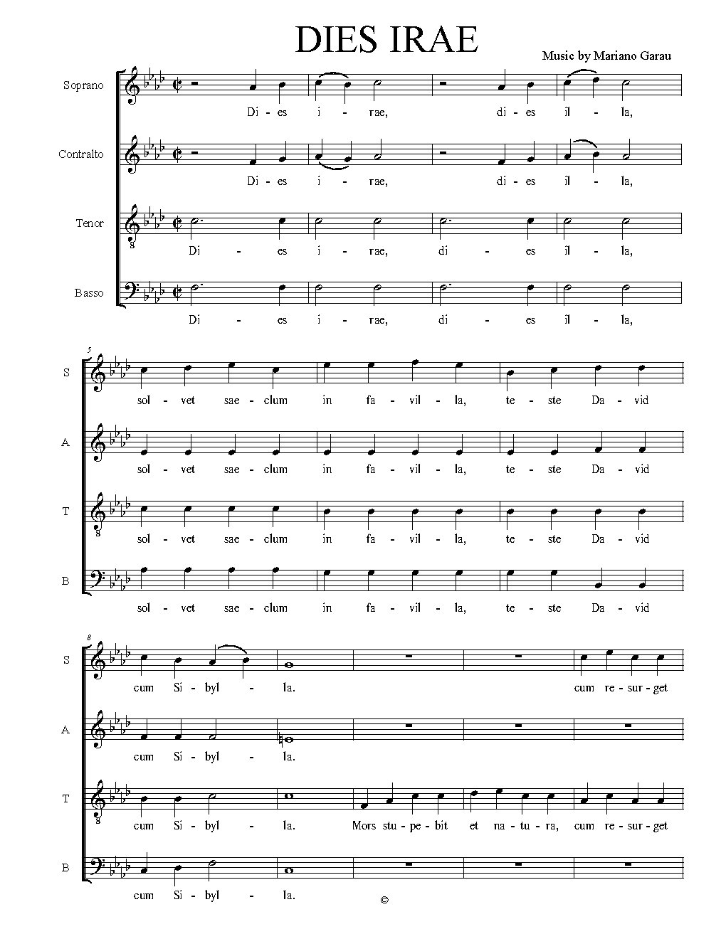 Dies irae - Choir Script PDF Thumbnail