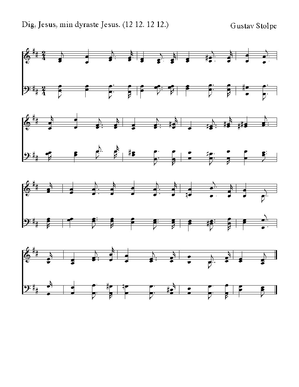 Dig, Jesus, min dyraste - Choir Script PDF Thumbnail