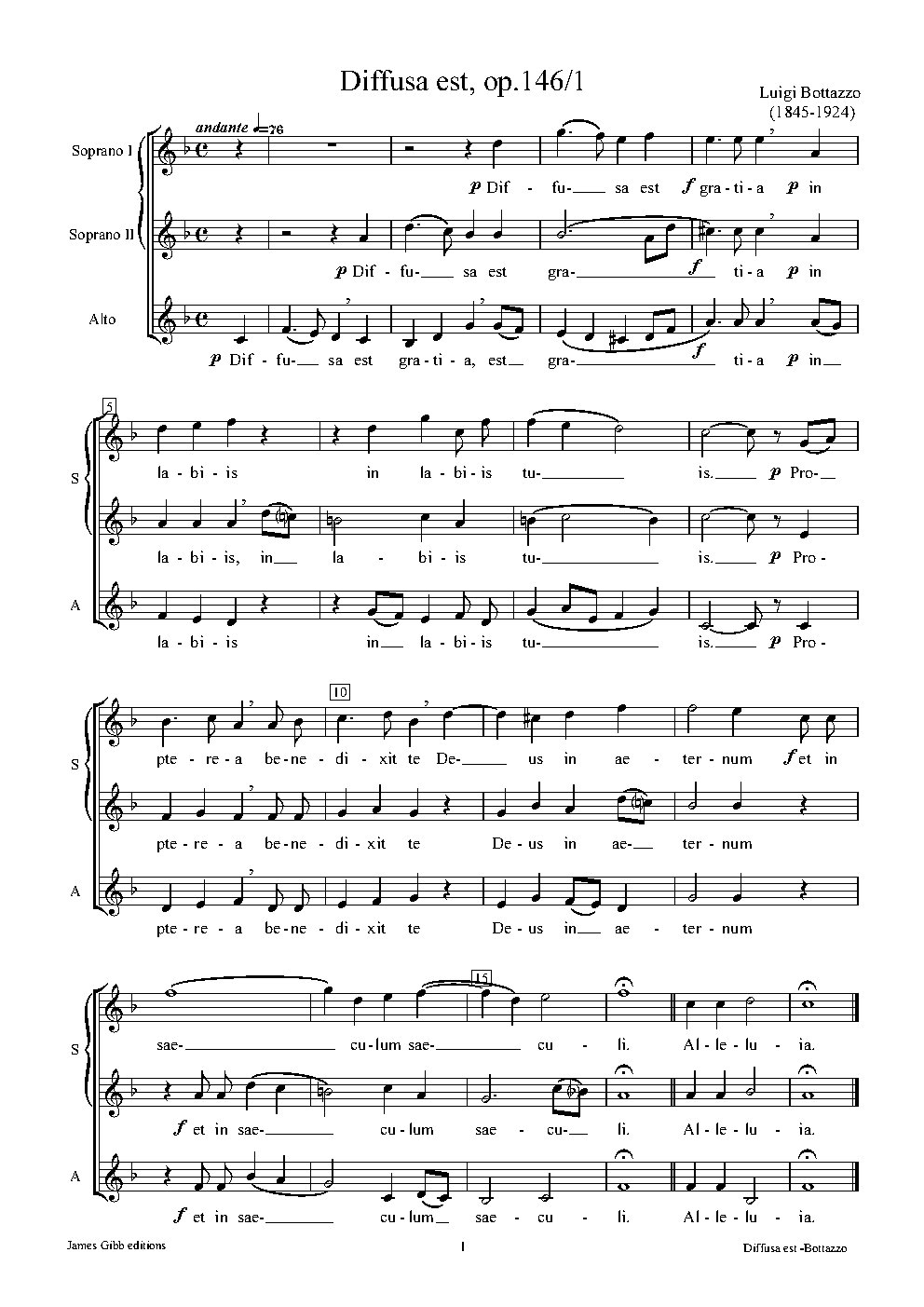 Diffusa est, op.146/1
