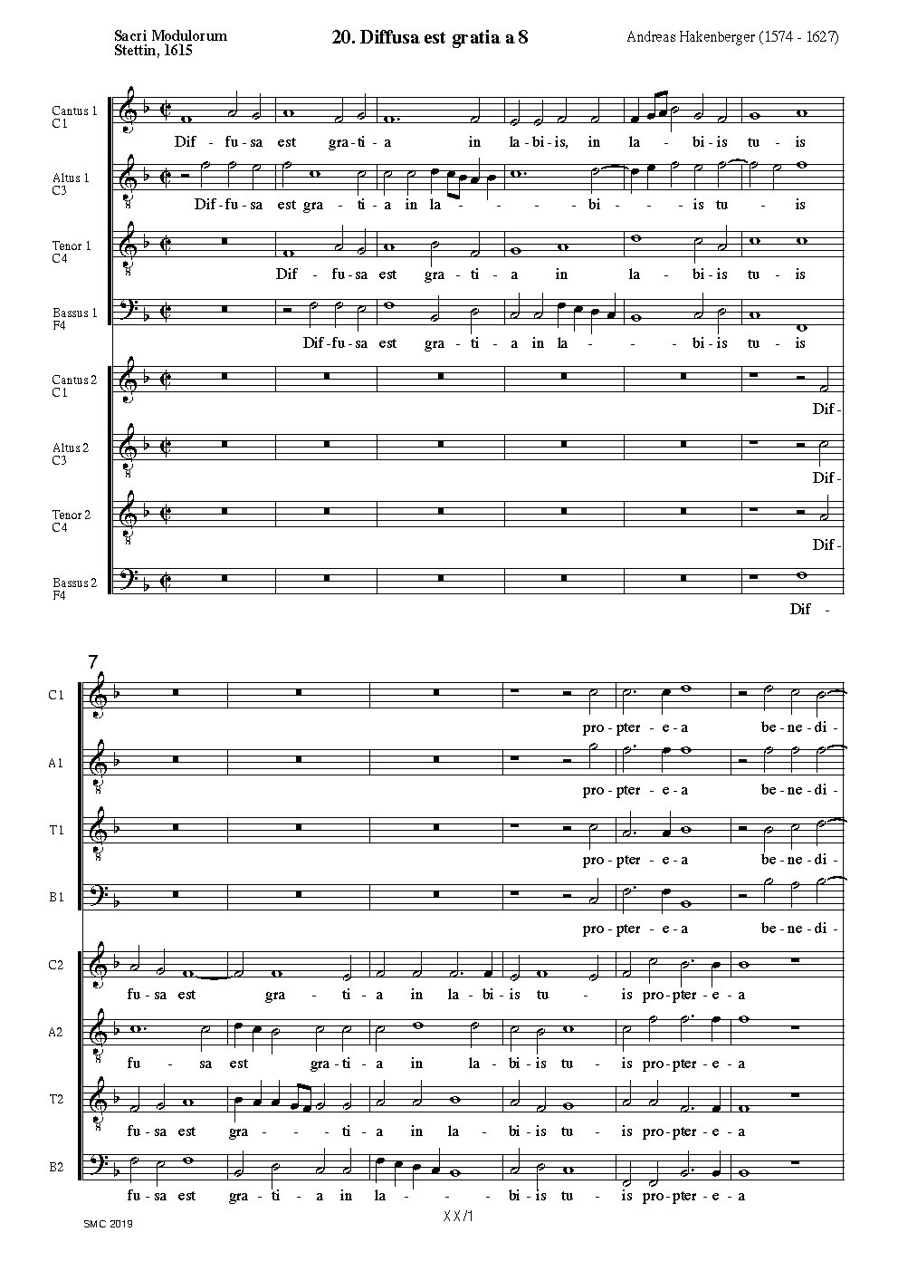 Diffusa est gratia - Choir Script PDF Thumbnail
