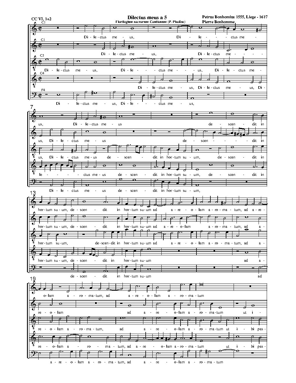 Dilectus meus - Choir Script PDF Thumbnail