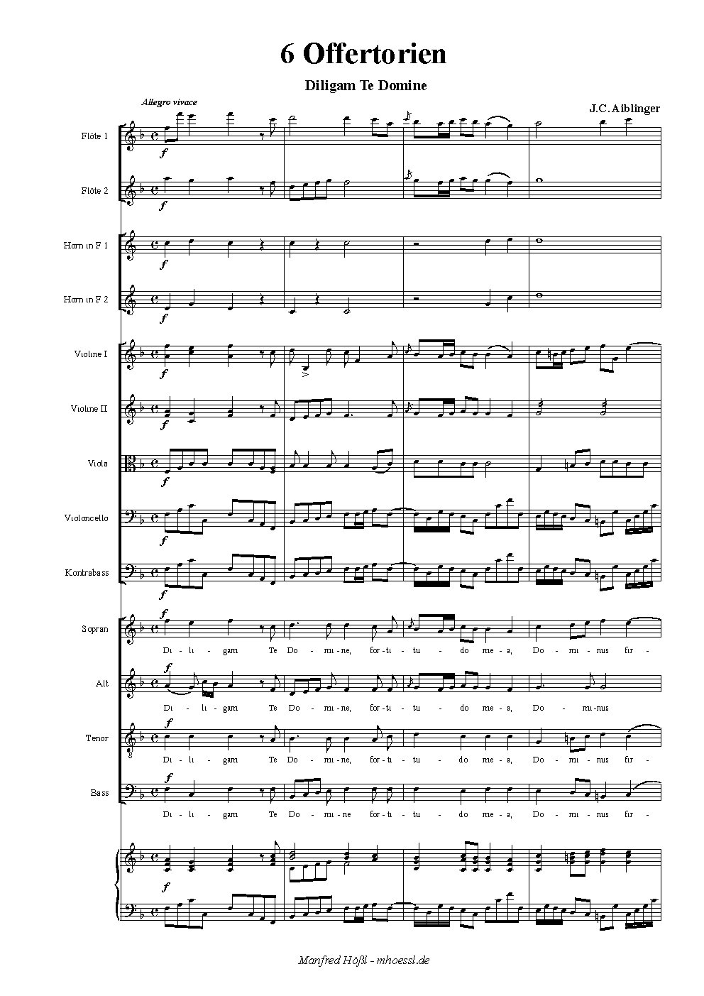 Diligam Te Domine - Choir Script PDF Thumbnail