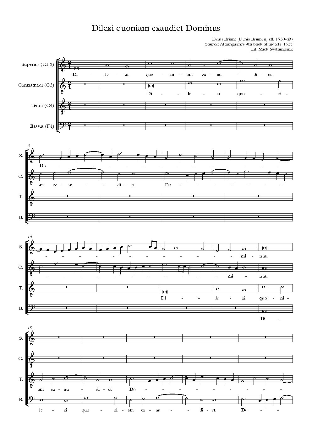 Dilexi quoniam exaudiet Dominus