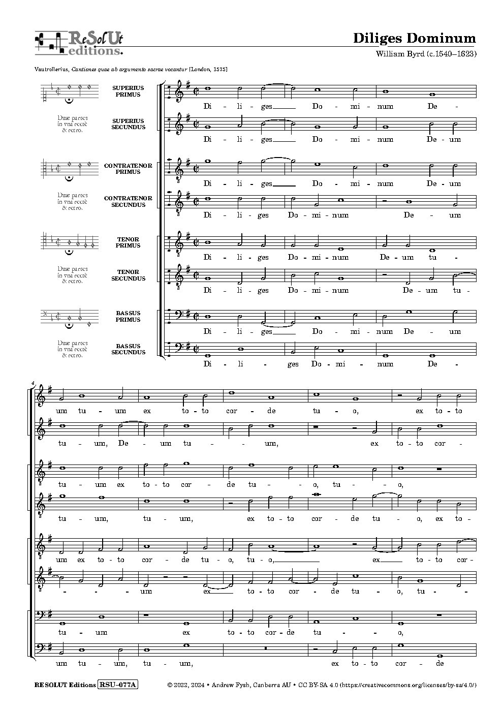 Diliges Dominum