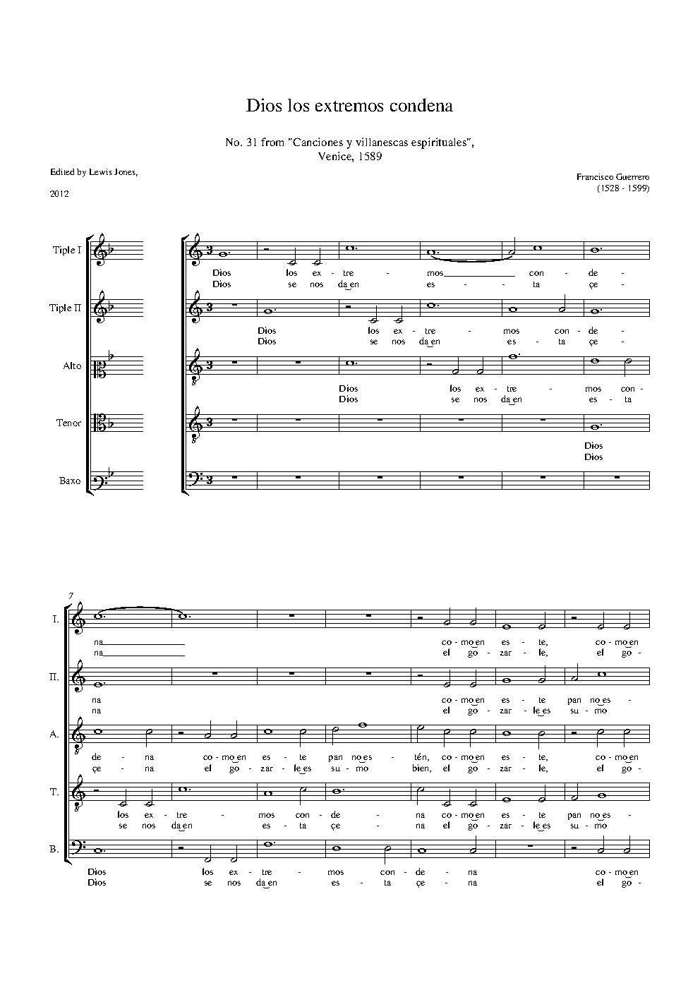 Dios los extremos condena - Choir Script PDF Thumbnail