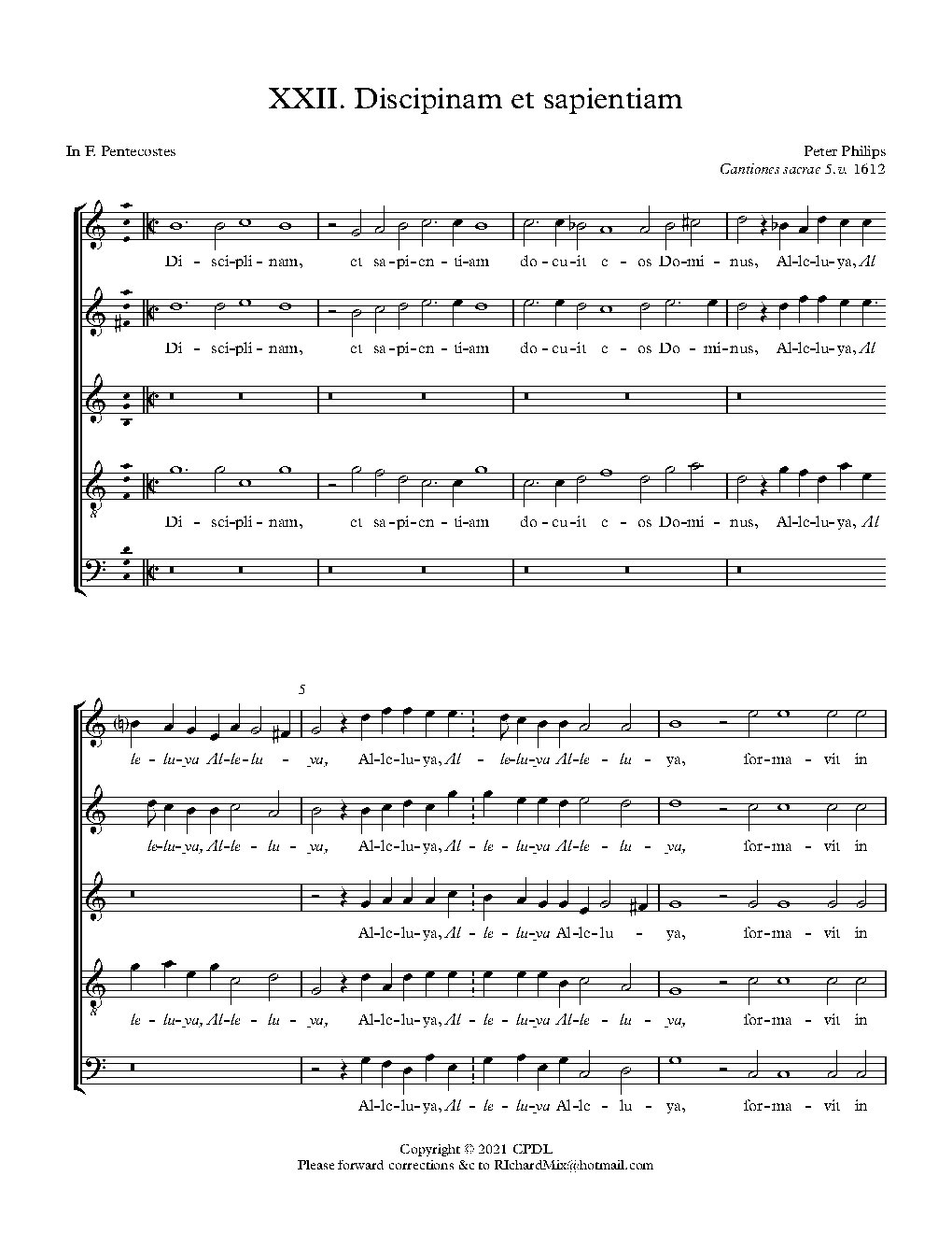 Disciplinam et sapientiam - Choir Script PDF Thumbnail