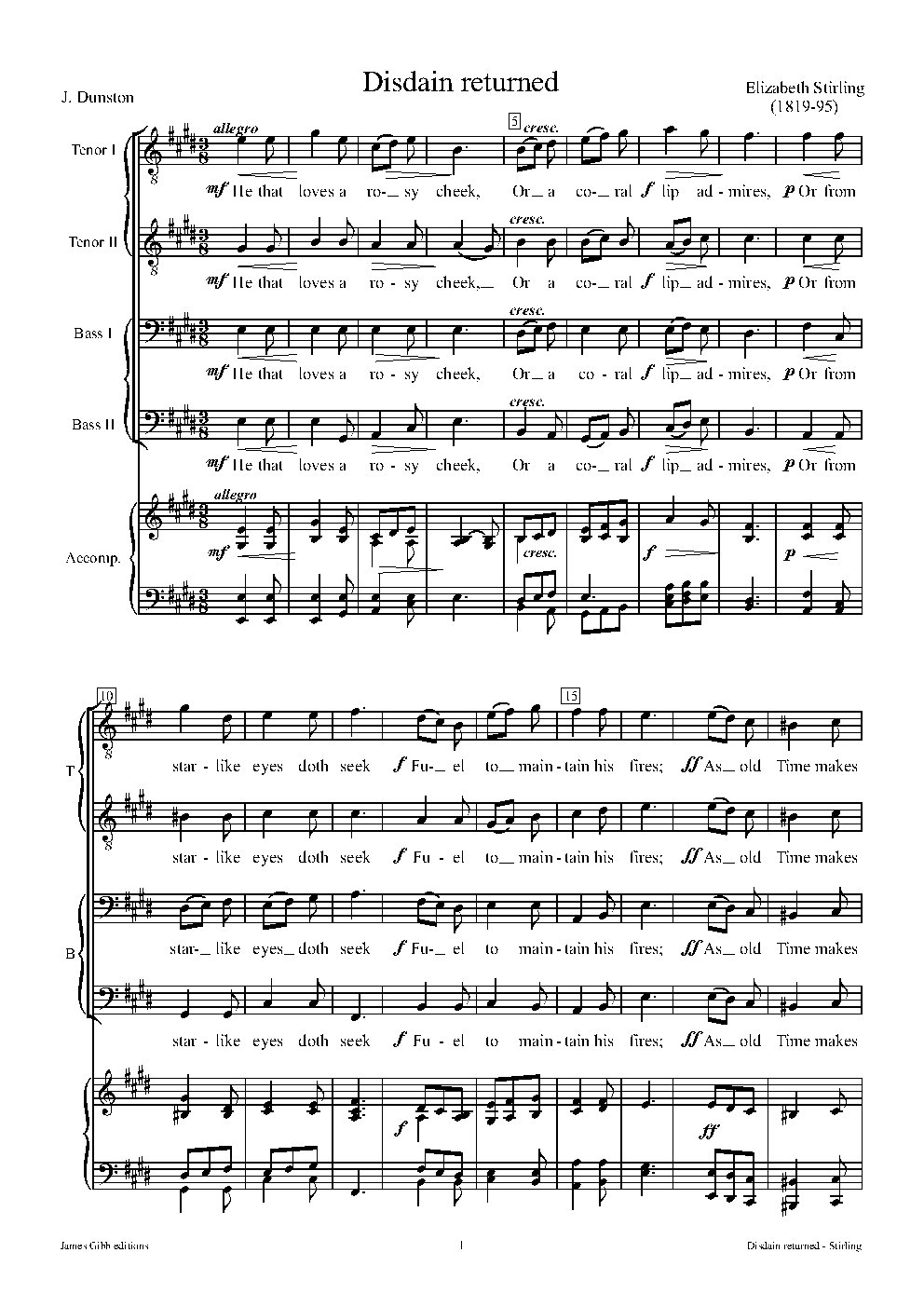 Disdain returned - Choir Script PDF Thumbnail