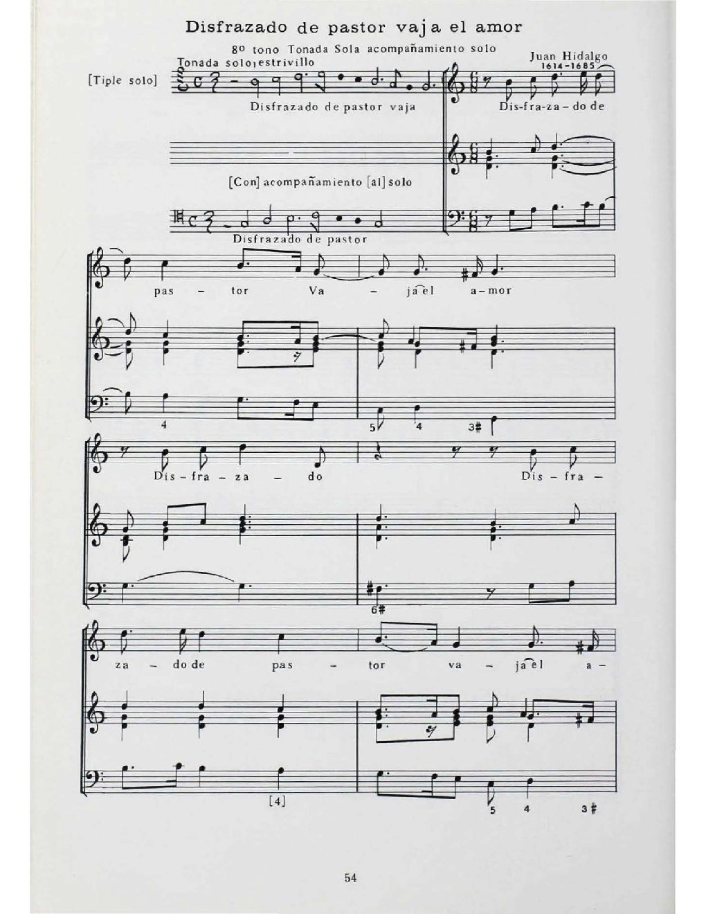 Disfrazado de pastor vaja el amor - Choir Script PDF Thumbnail