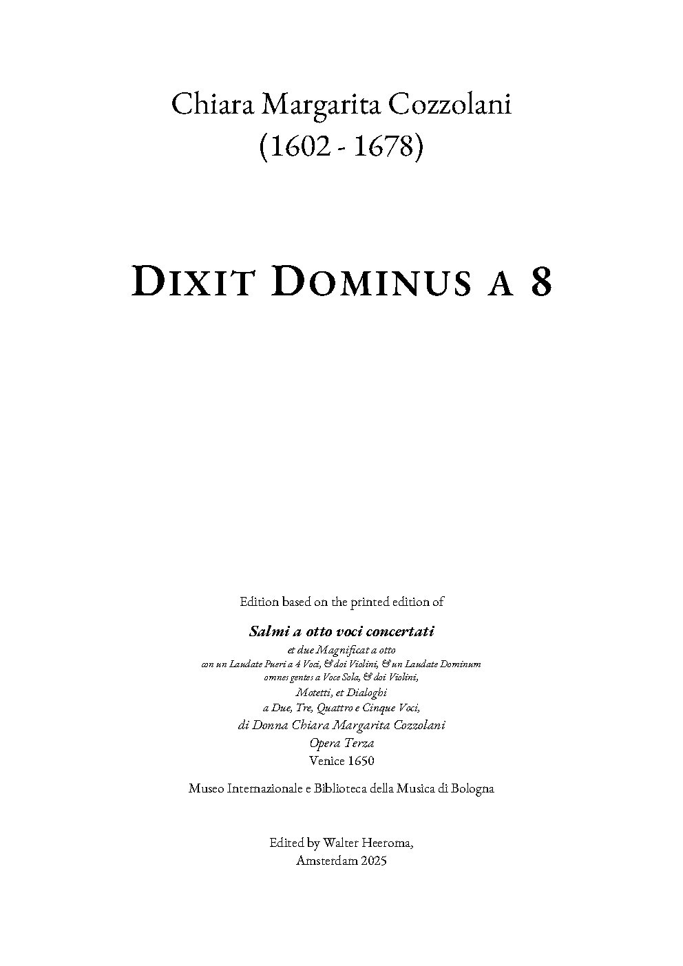 Dixit Dominus - Choir Script PDF Thumbnail