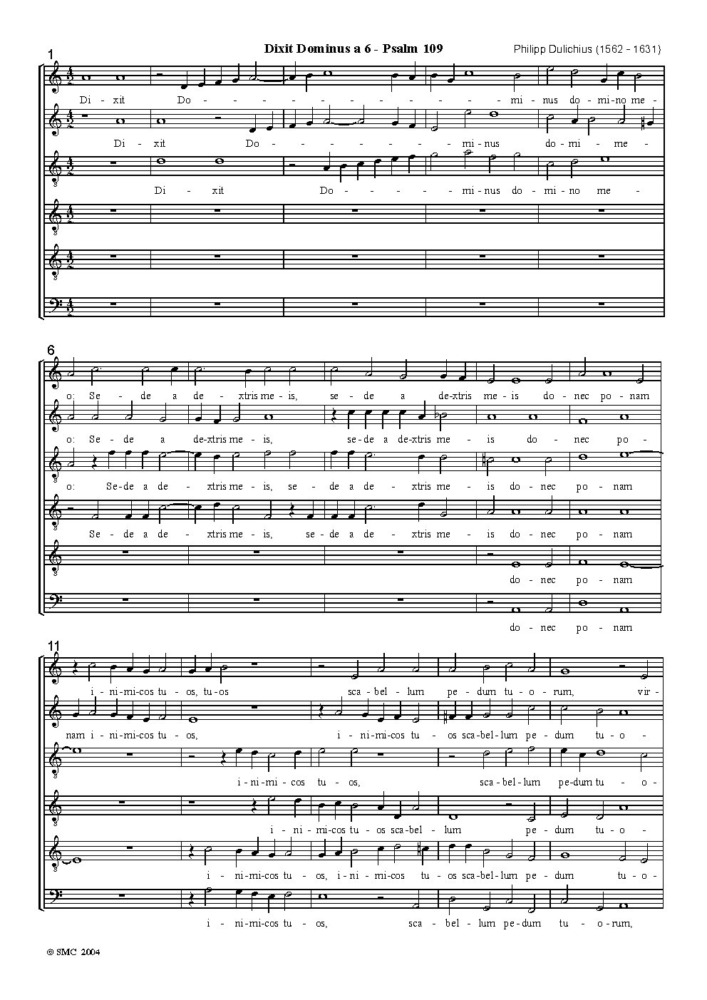 Dixit Dominus - Choir Script PDF Thumbnail