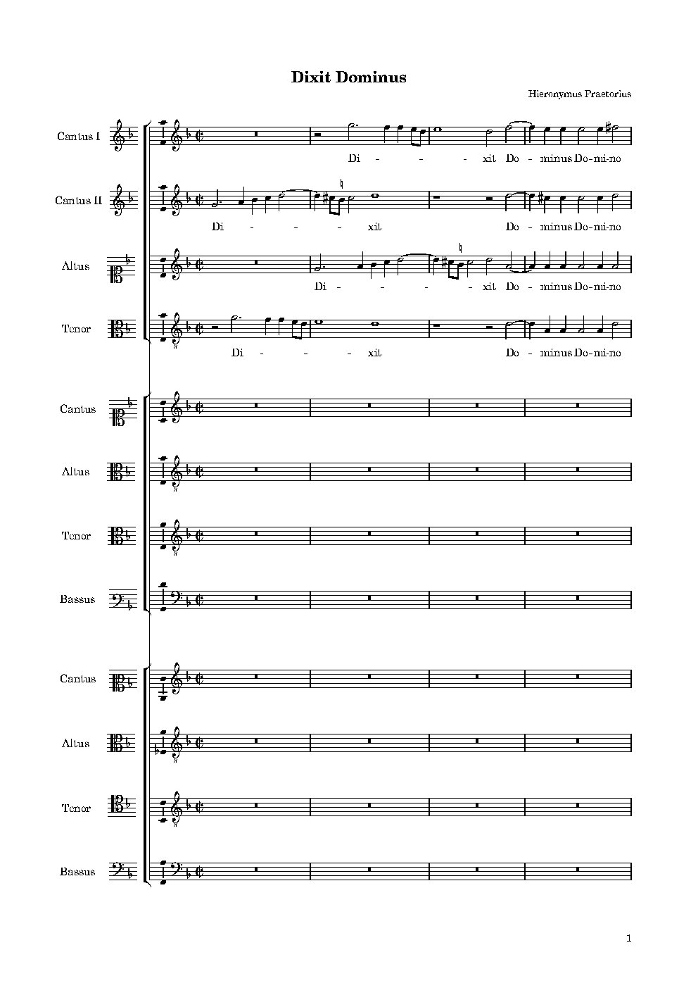Dixit Dominus - Choir Script PDF Thumbnail