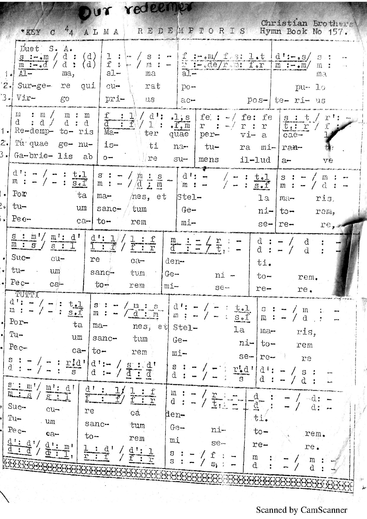Alma Redemptoris - Download Choir Script PDF