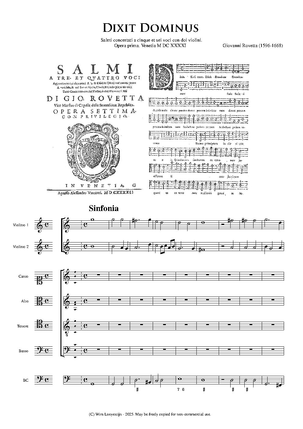 Dixit Dominus - Opus 7