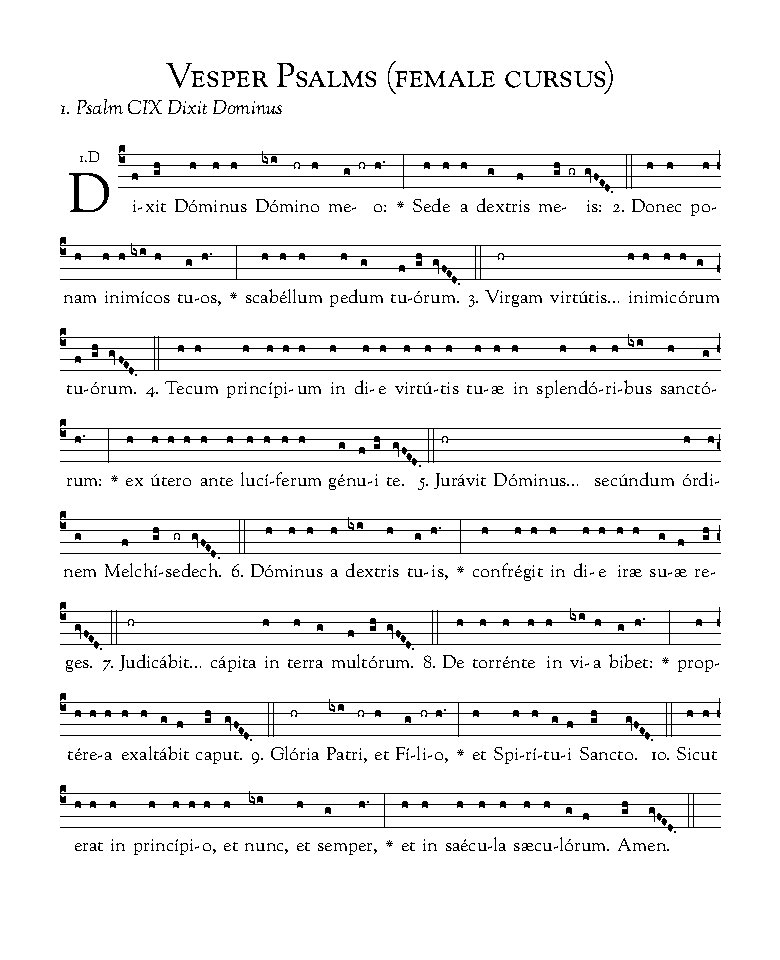 Dixit Dominus a 4