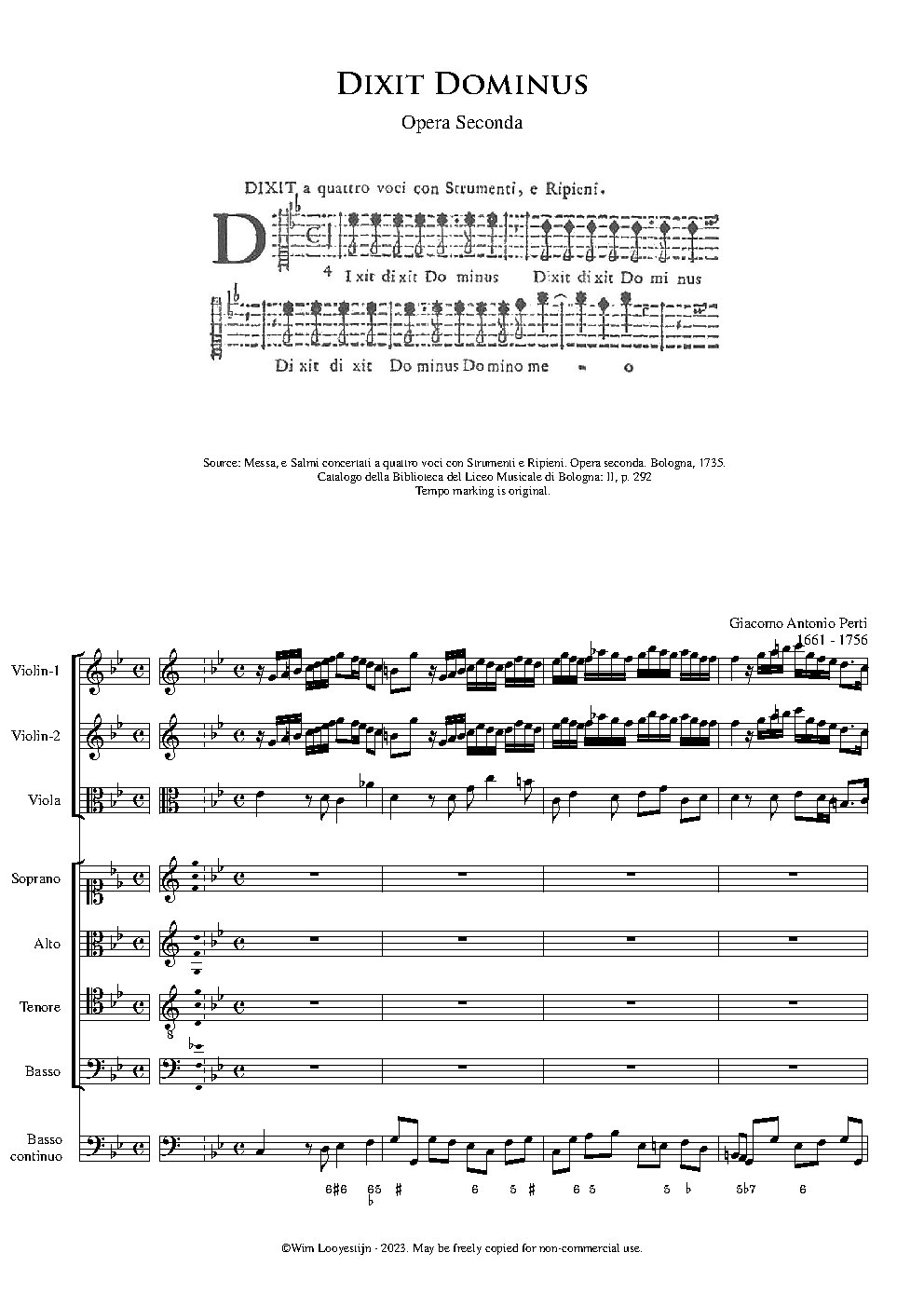 Dixit Dominus op.2