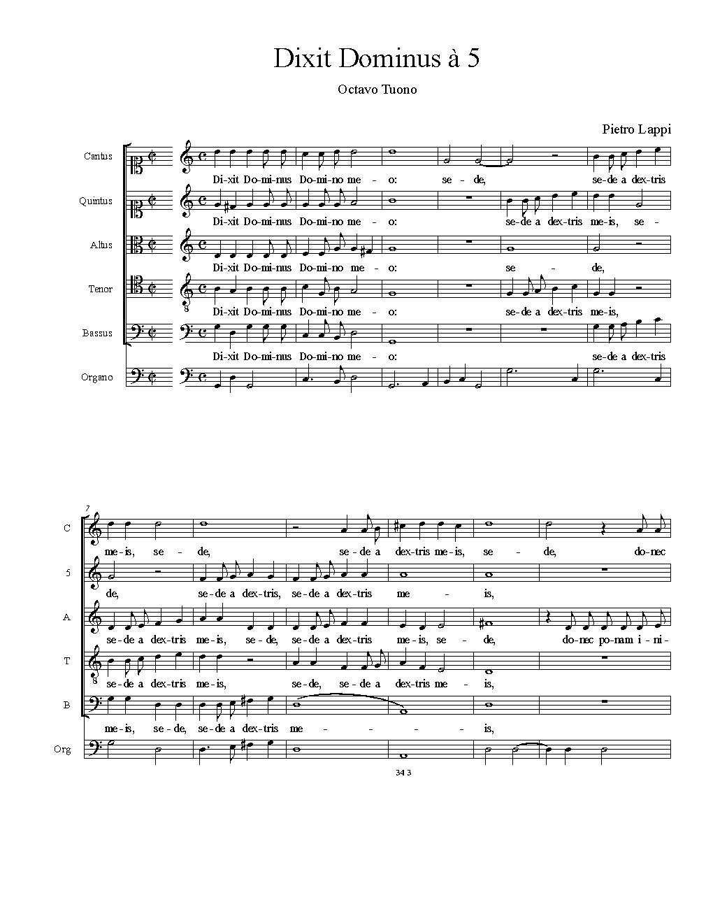 Dixit Dominus à 5