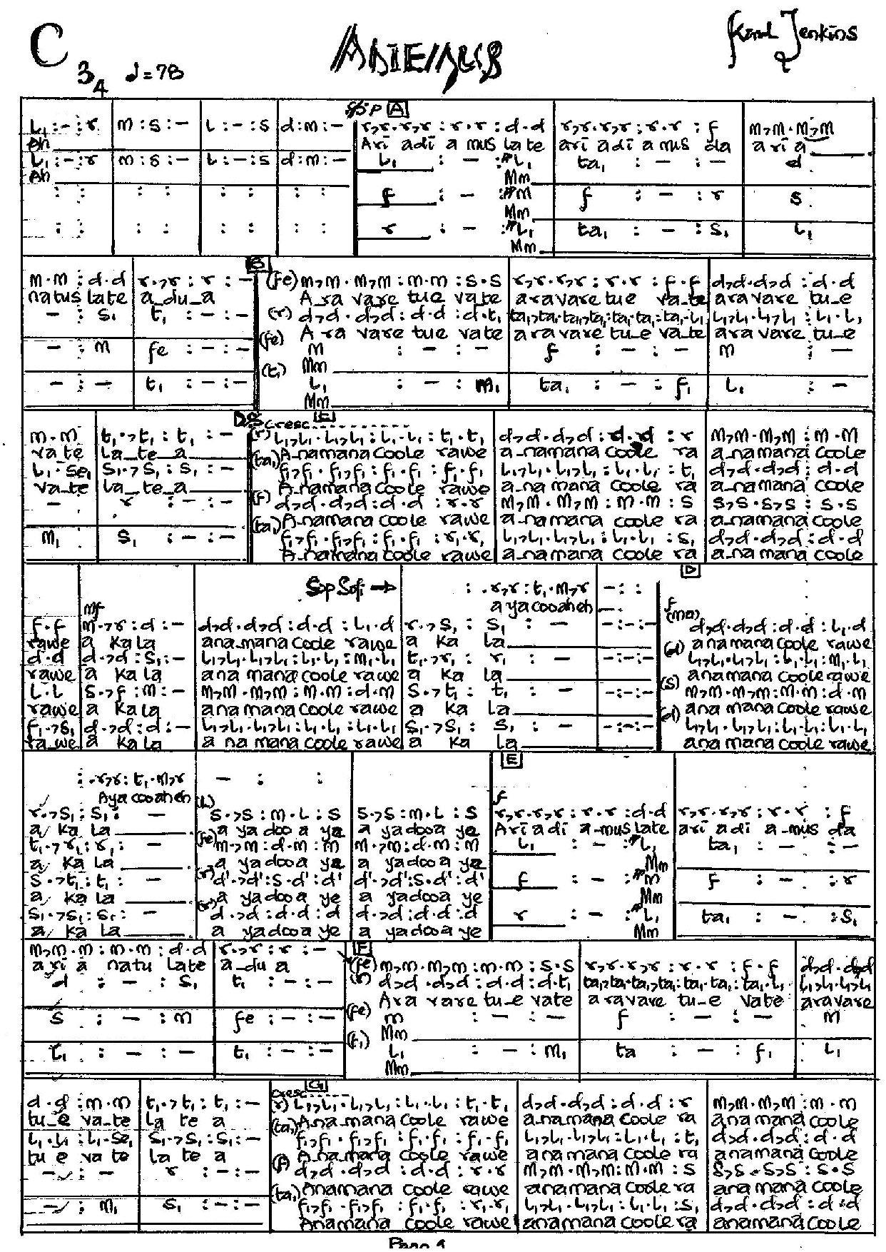Adiemus - Download Choir Script PDF