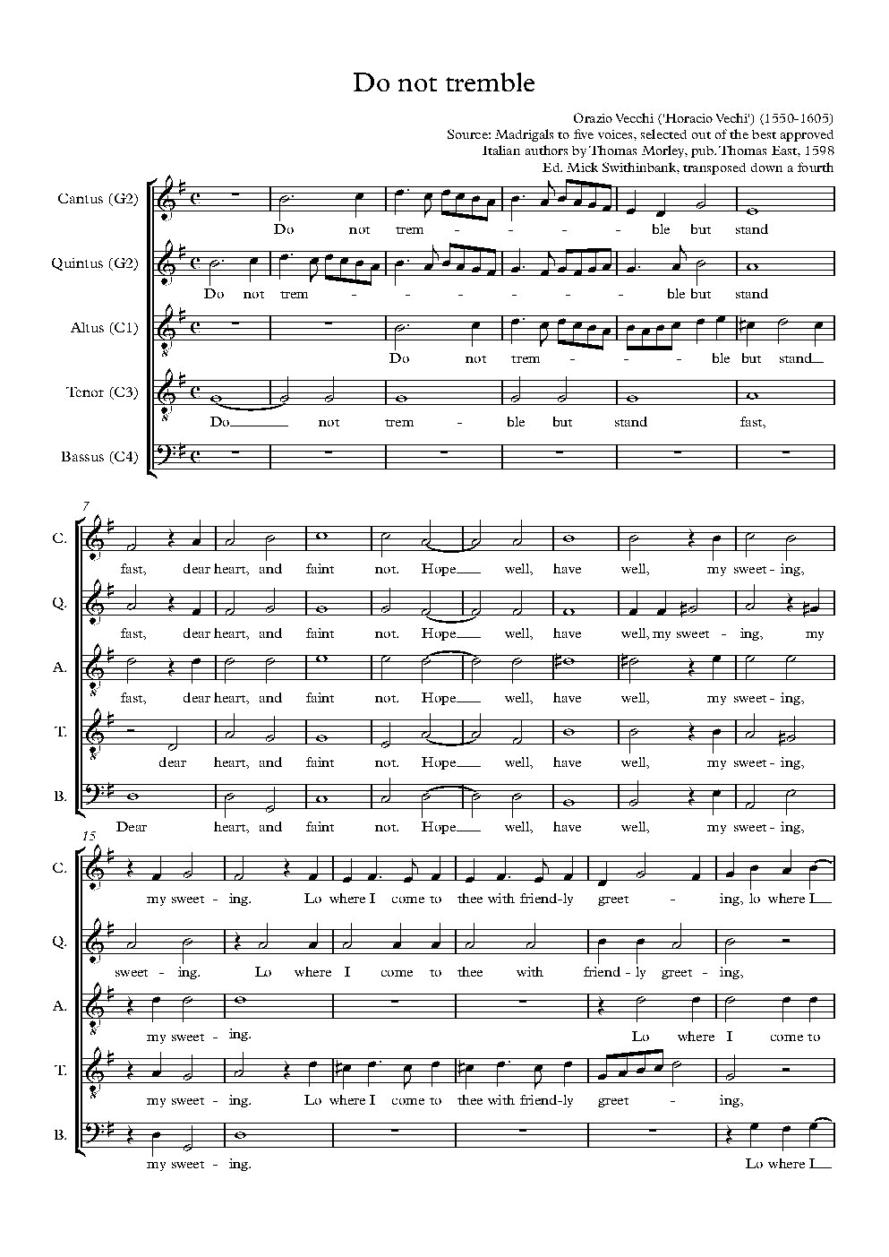 Do not tremble - Choir Script PDF Thumbnail