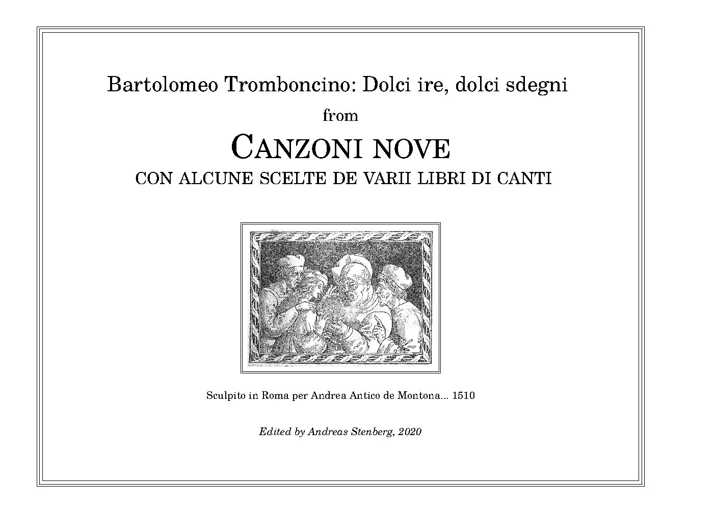 Dolci ire, dolci sdegni - Choir Script PDF Thumbnail