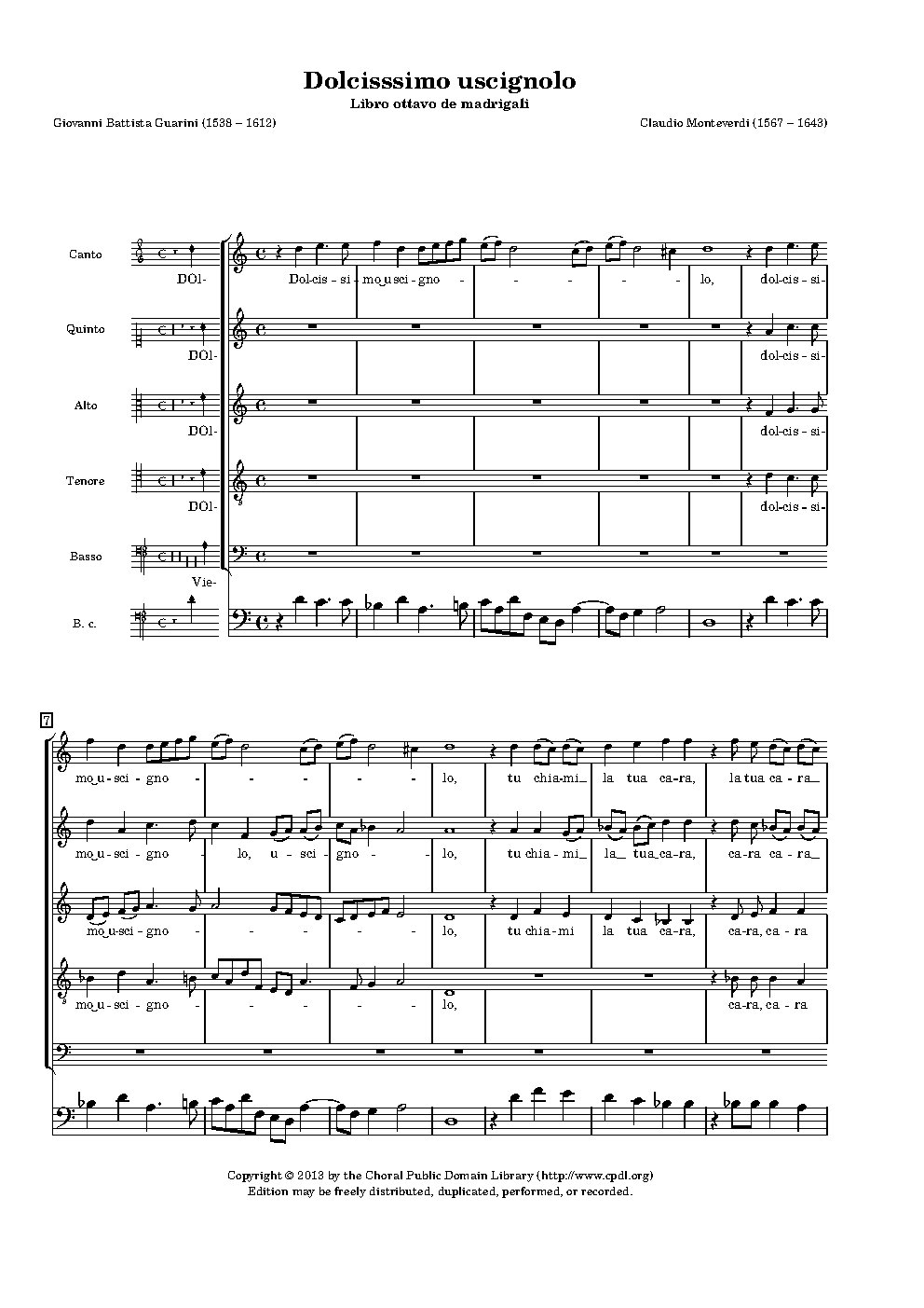 Dolcissimo uscignolo