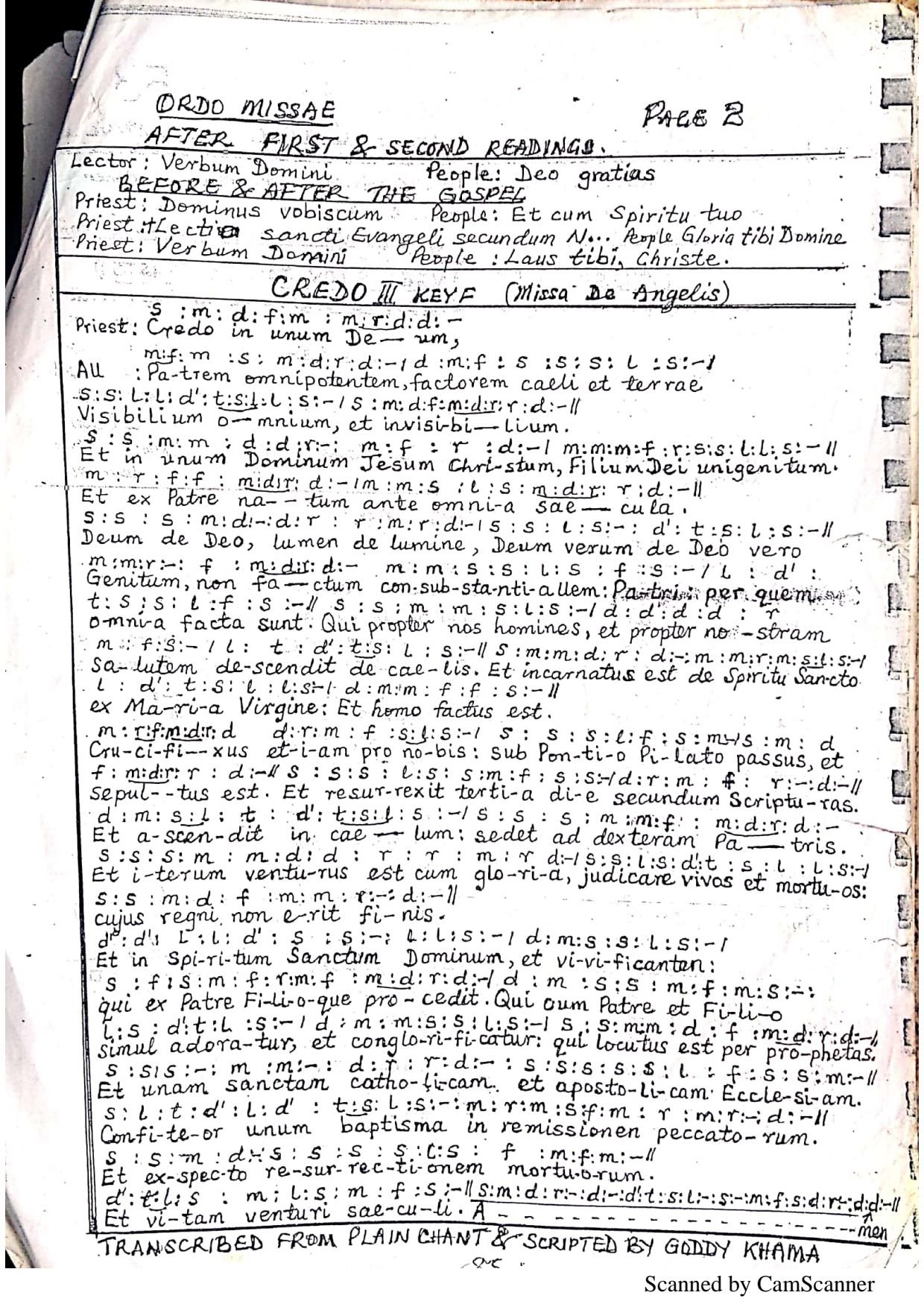 Credo Iii - Download Choir Script PDF