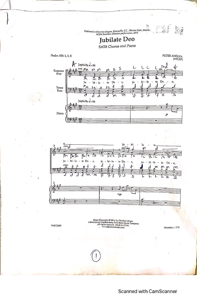 Jubilate Deo - Download Choir Script PDF