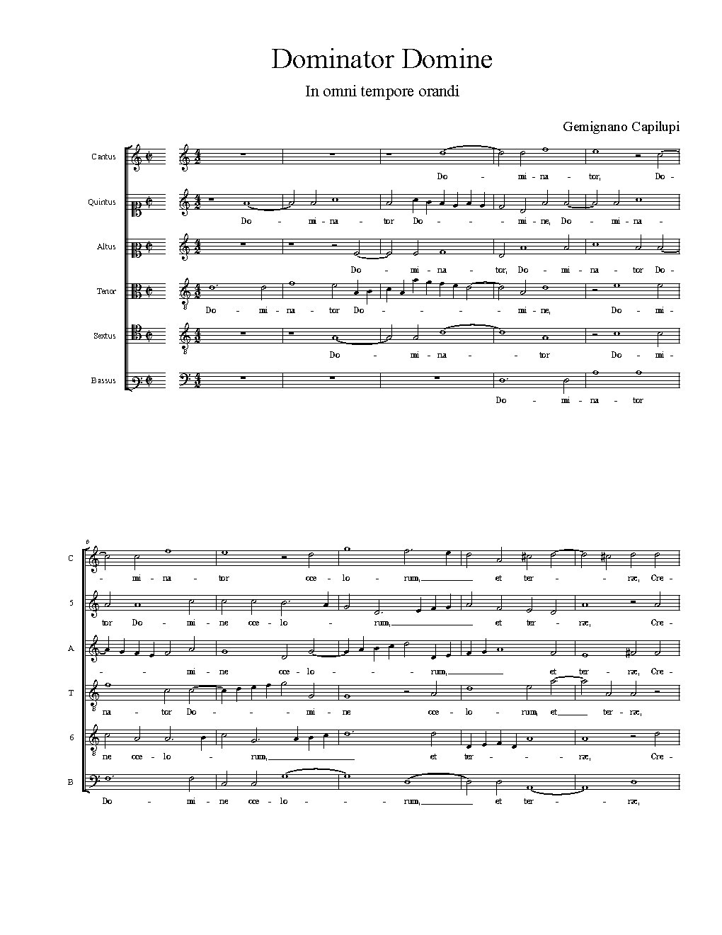Dominator Domine - Choir Script PDF Thumbnail