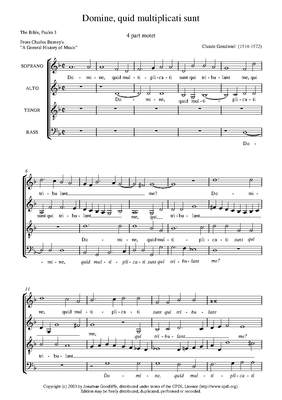 Domine, quid multiplicati sunt