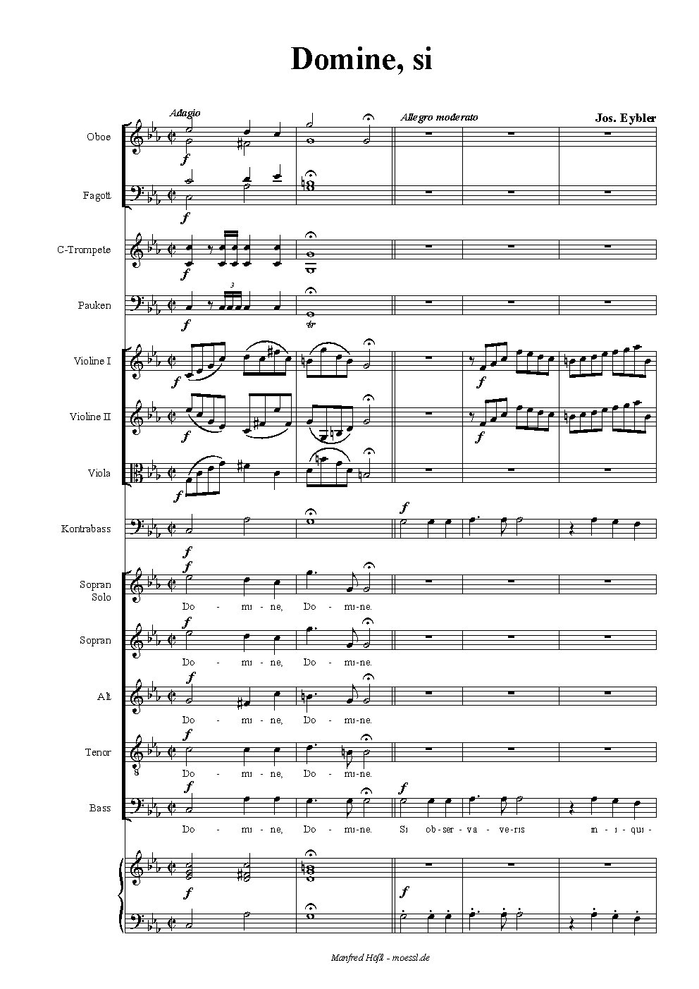 Domine, si - Choir Script PDF Thumbnail