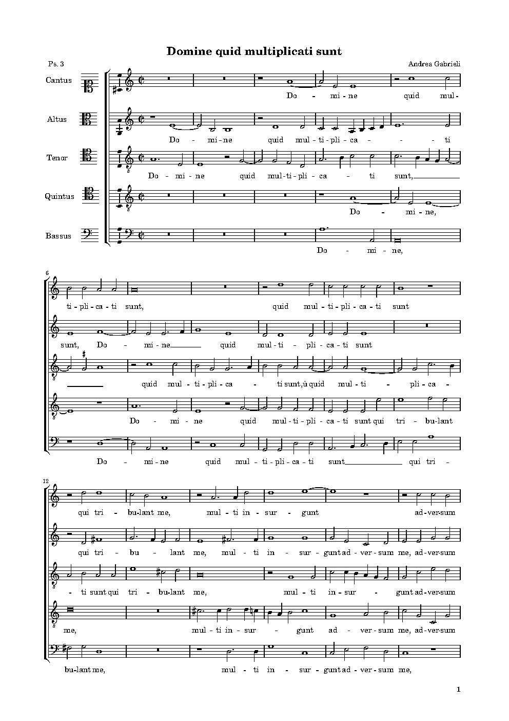 Domine, quid multiplicati