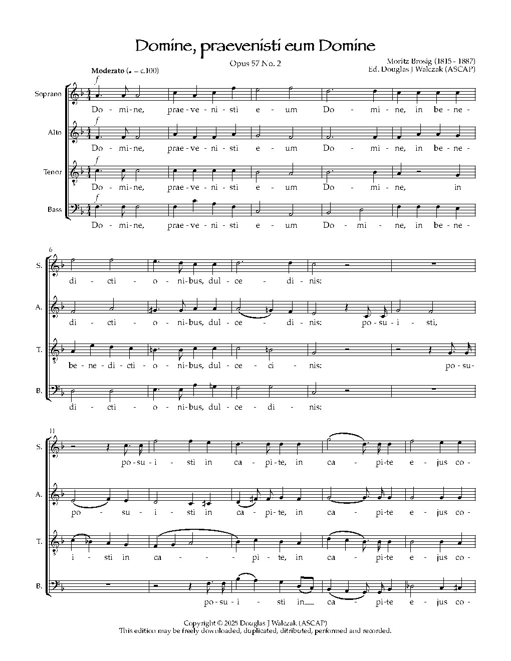 Domine, praevenisti eum Domine