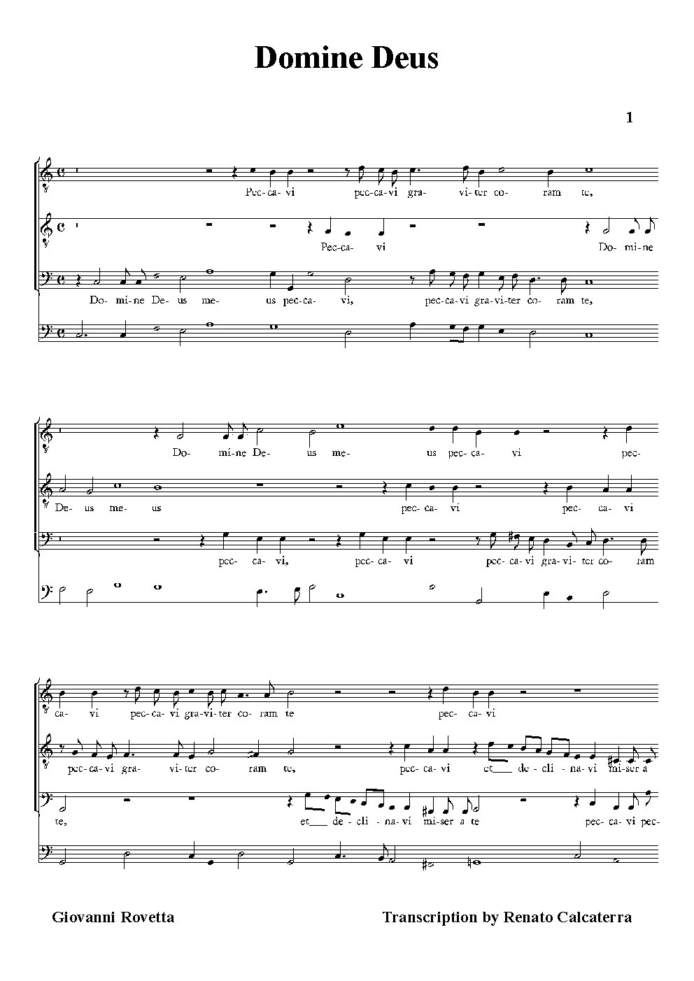 Domine Deus - Choir Script PDF Thumbnail