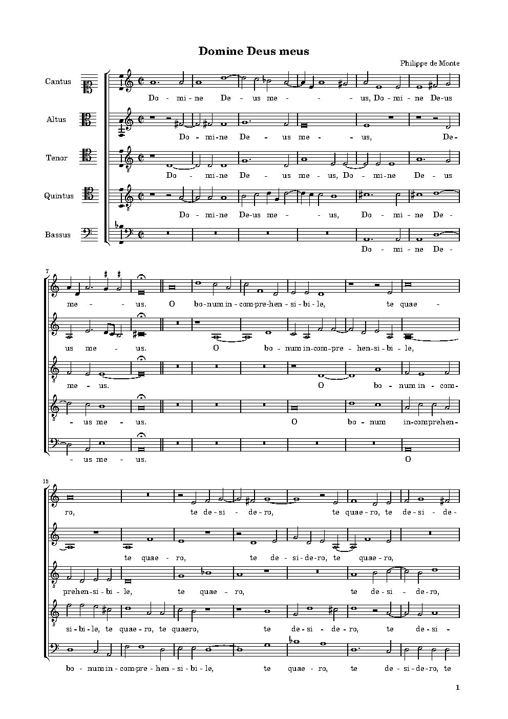 Domine Deus meus - Choir Script PDF Thumbnail