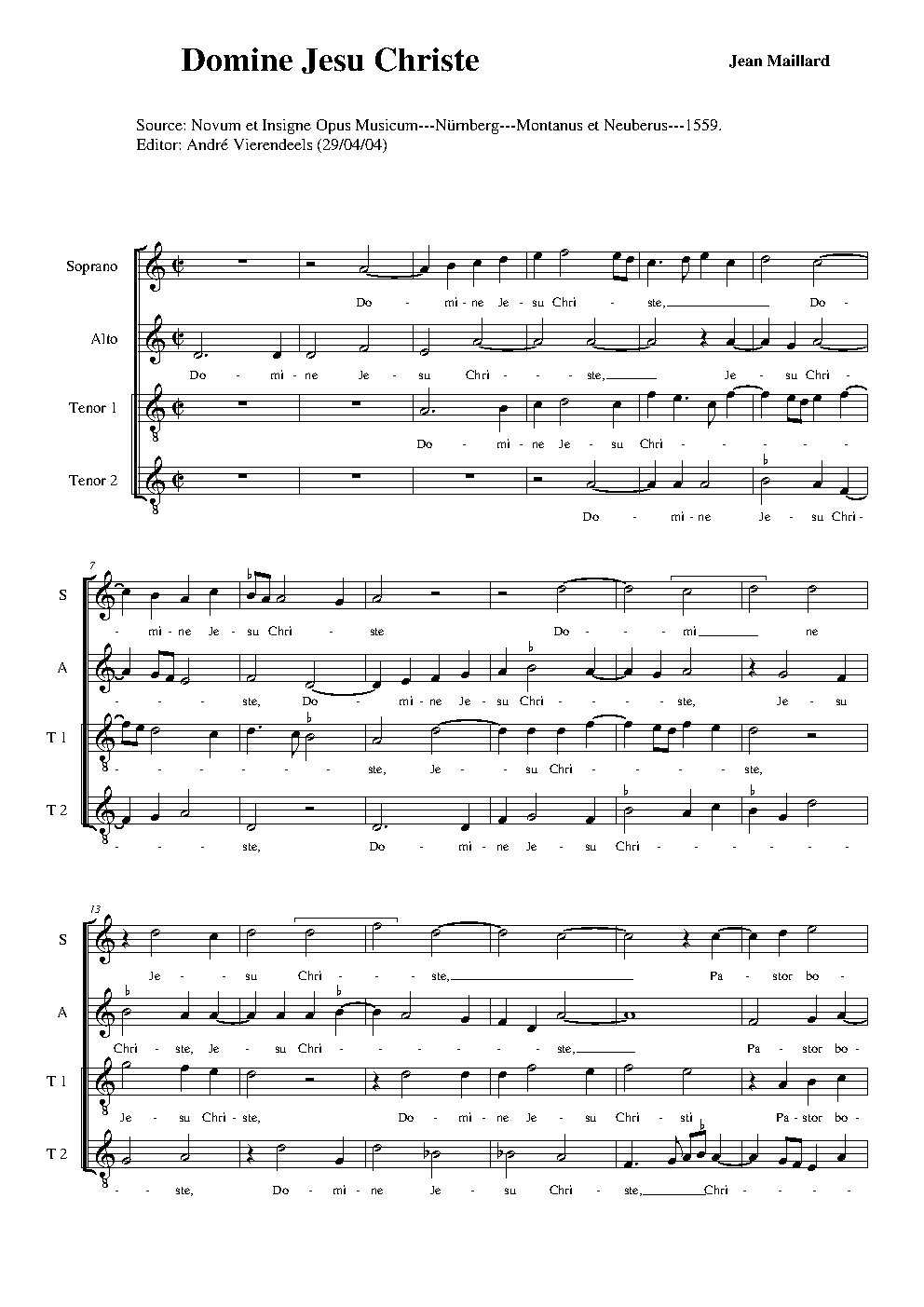 Domine Jesu Christe