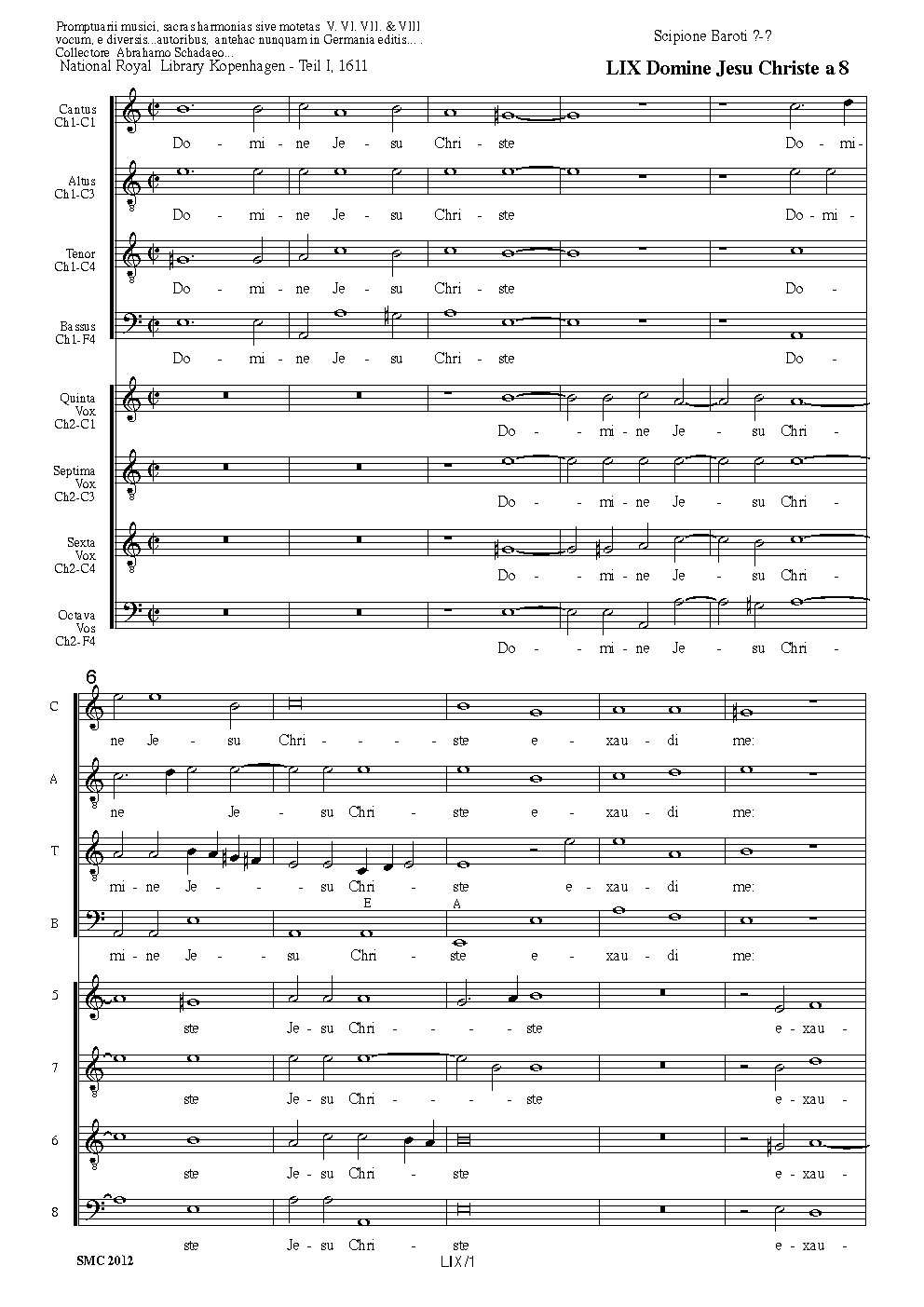 Domine Jesu Christe - Choir Script PDF Thumbnail