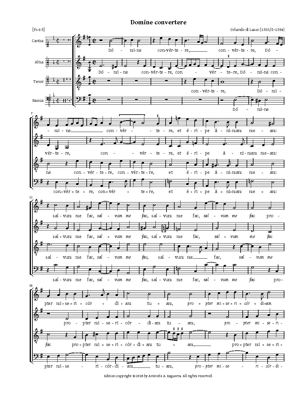 Domine convertere - Choir Script PDF Thumbnail