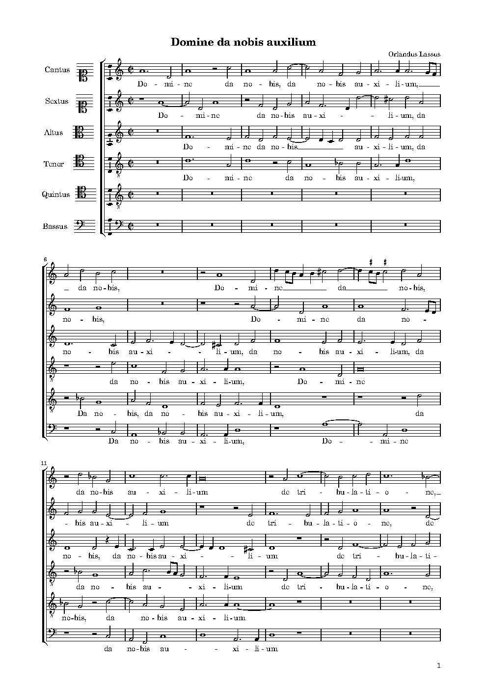 Domine da nobis auxilium