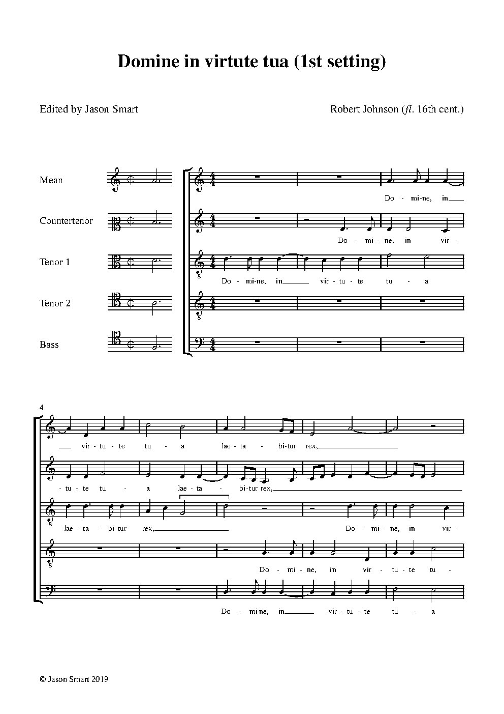 Domine in virtute tua (1st setting)