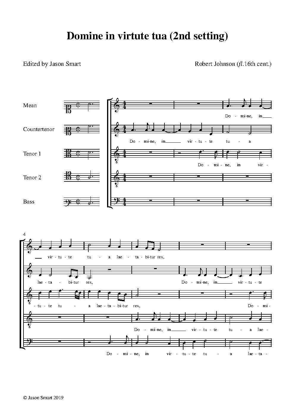 Domine in virtute tua (2nd setting)