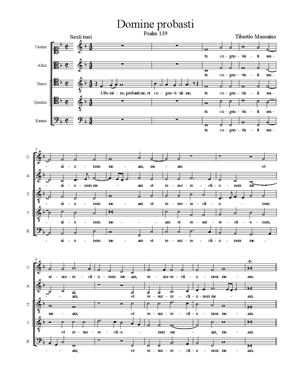 Domine probasti