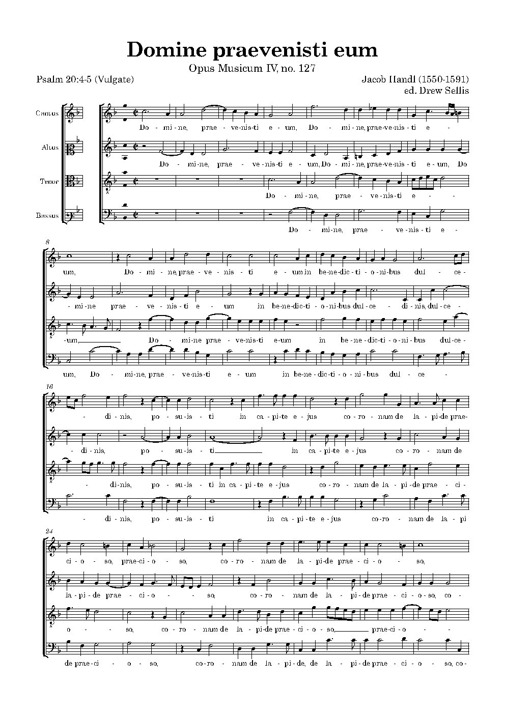 Domine praevenisti eum