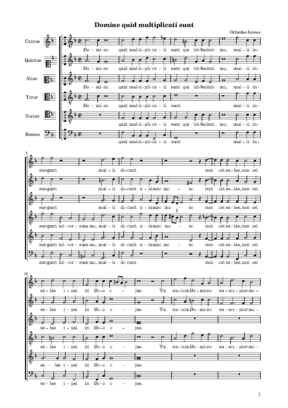 Domine quid multiplicati sunt