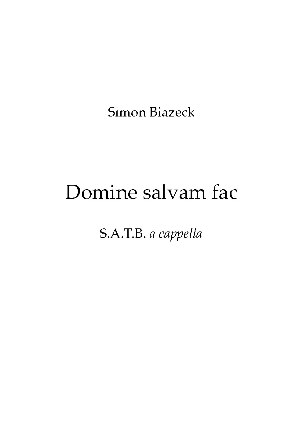 Domine salvam fac