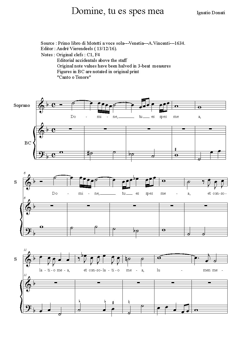 Domine tu es spes mea - Choir Script PDF Thumbnail