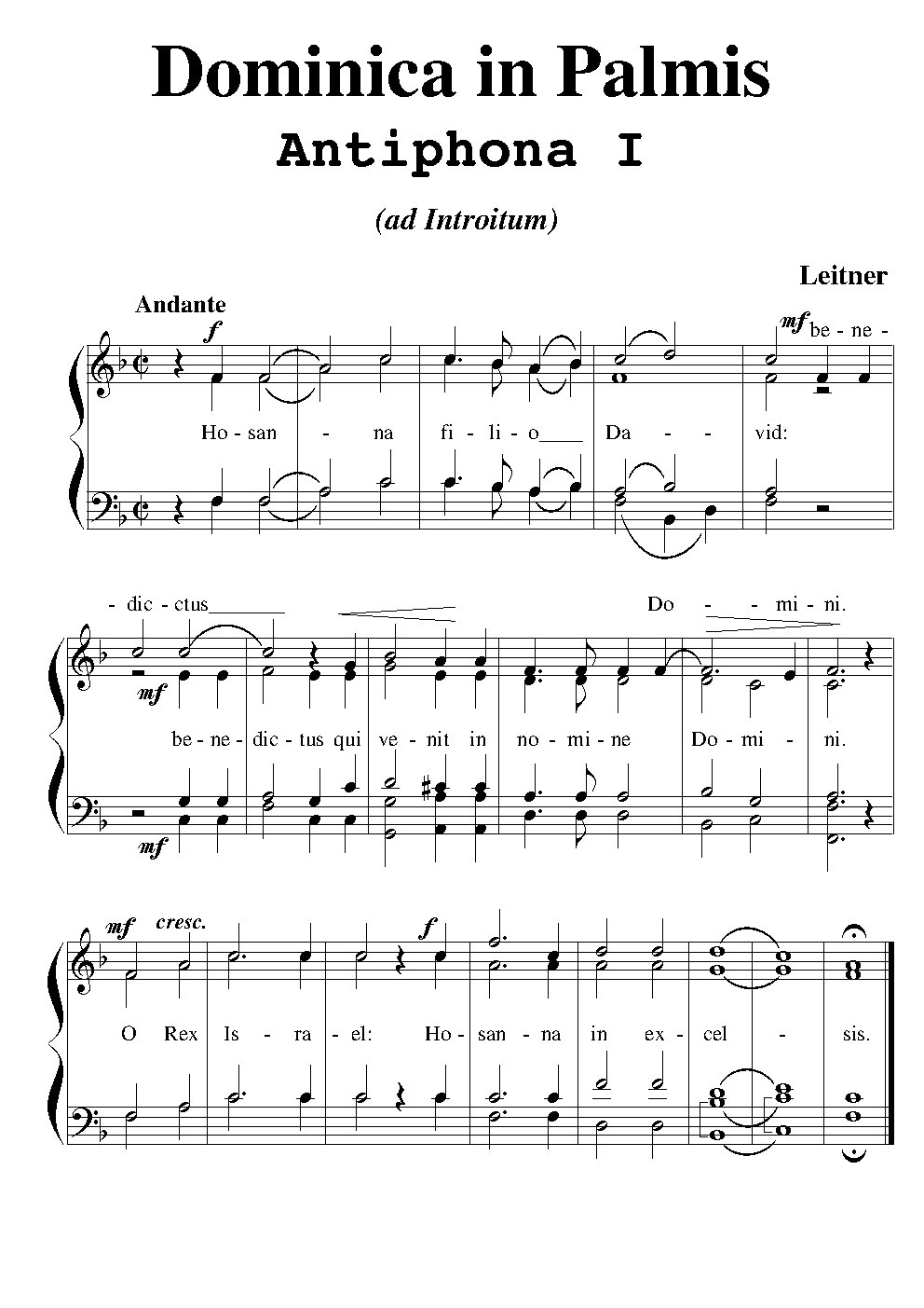 Dominica in Palmis - Choir Script PDF Thumbnail